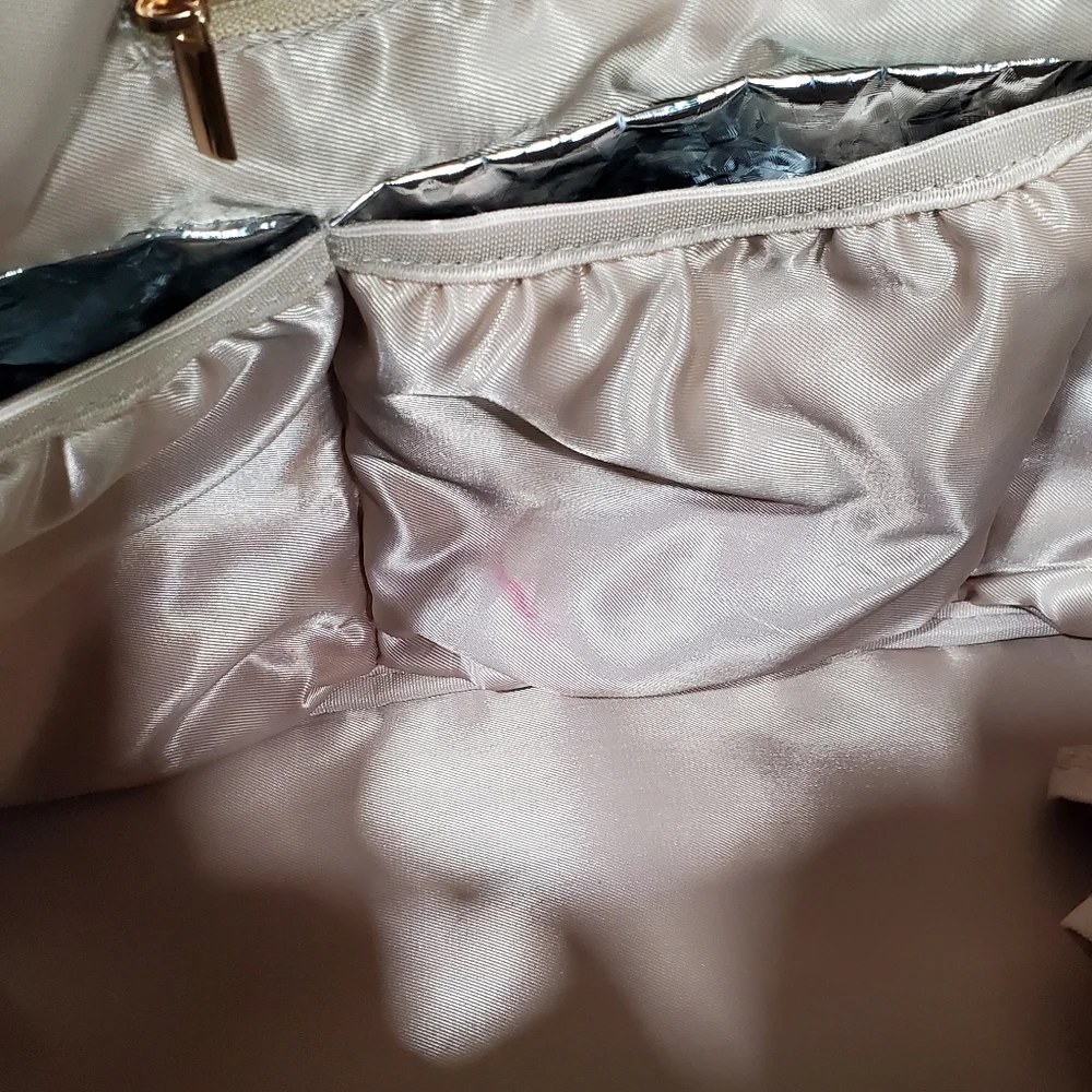 mommore Gray Breast Pump Diapaer Bag With Changing Mat